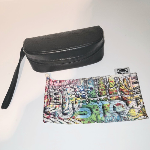 Black hard faux leather oakley - faux,